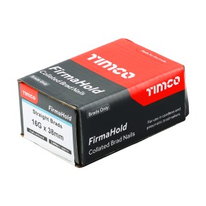 FirmaHold 16G Galvanised Straight Brad Nails (Qty: 2000)