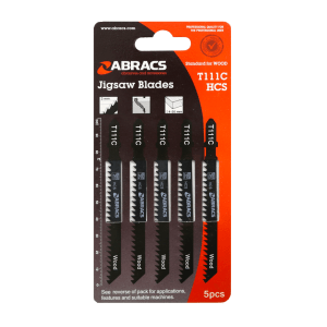 Abracs T111C Wood Jigsaw Blades (5 Pack)