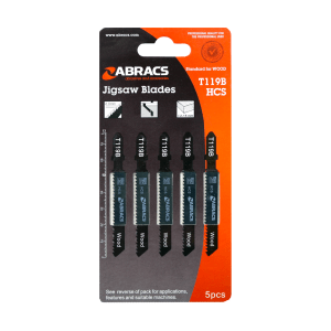 Abracs T119B Wood Jigsaw Blades (5 Pack)
