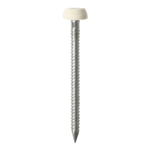 Polymer Headed Pins Cream (Qty 250)