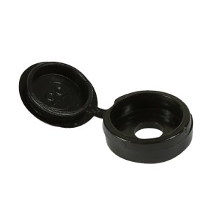 Hinged Screw Caps - Black