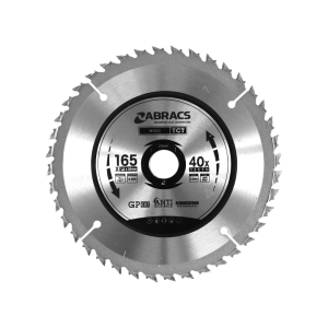 TCT Circular Wood Saw Blade 165mm x 1.5mm x 20mm - 40