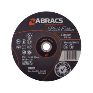 Abracs Black Edition Extra Thin Cutting Discs (230mm x 22mm)