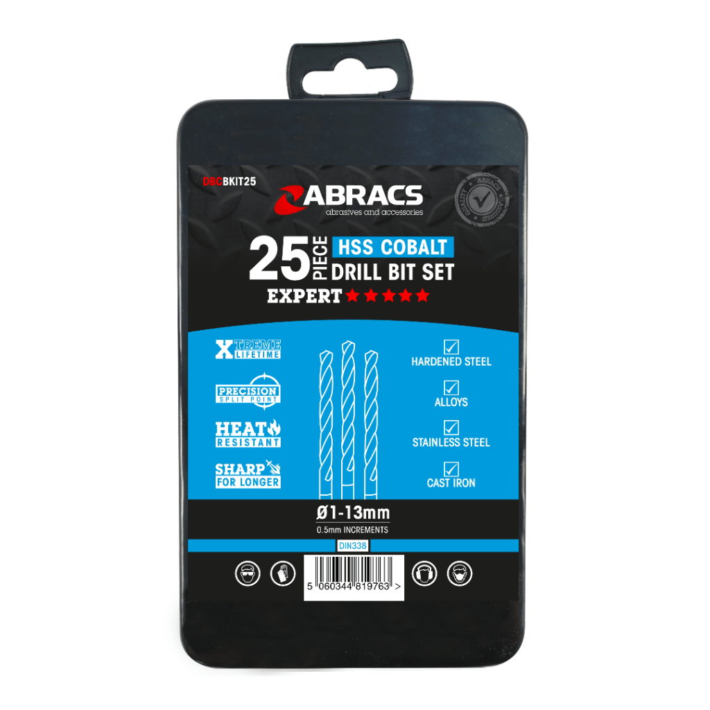 ABRACS HSS Cobalt Drill Bit Set - 25pc | RCS Trade Supplies